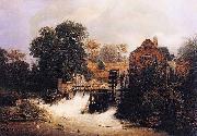 Andreas Achenbach Material and Dimensions France oil painting artist